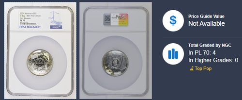 2024 Solomon Islands 80th Anniv. of D-Day 50 g Silver Domed Shaped Coin NGC PL70 - Picture 3 of 3