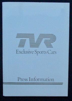 TVR 280i 350i 10S.+ 3 Fotos  1982 Englisch  Pressemappe Prospekt Brochure 463