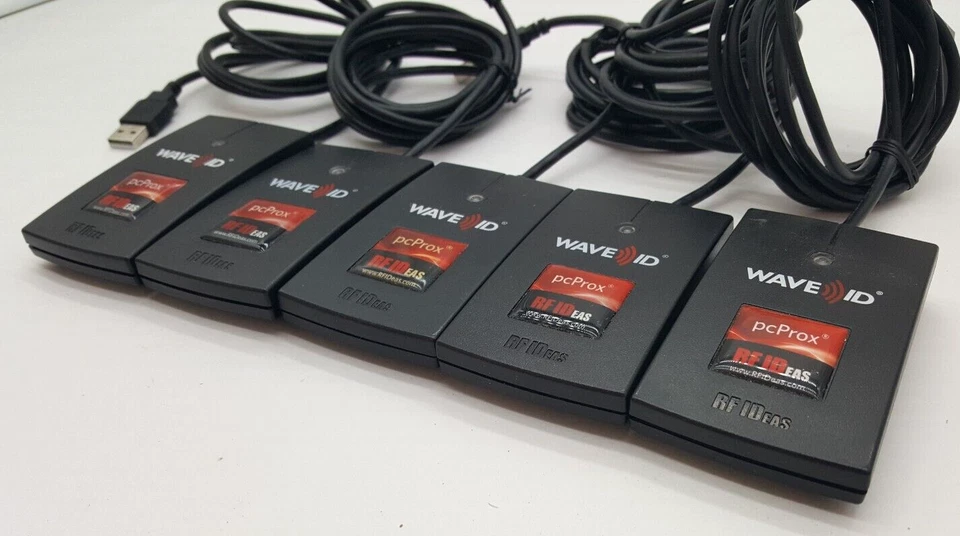 Lote de (5) Wave ID RDR-6082AKU pcProx RF Ideas Lector de Tarjetas Inteligentes USB Foto 2 de 4