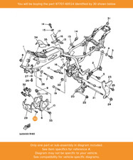 YAMAHA Screw, Tapping, 97707-60514 OEM XV535