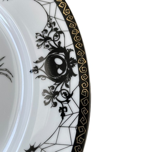 Disney NIGHTMARE BEFORE CHRISTMAS Jack & Sally Dinner Plates Set of 4 Halloween - Picture 12 of 13