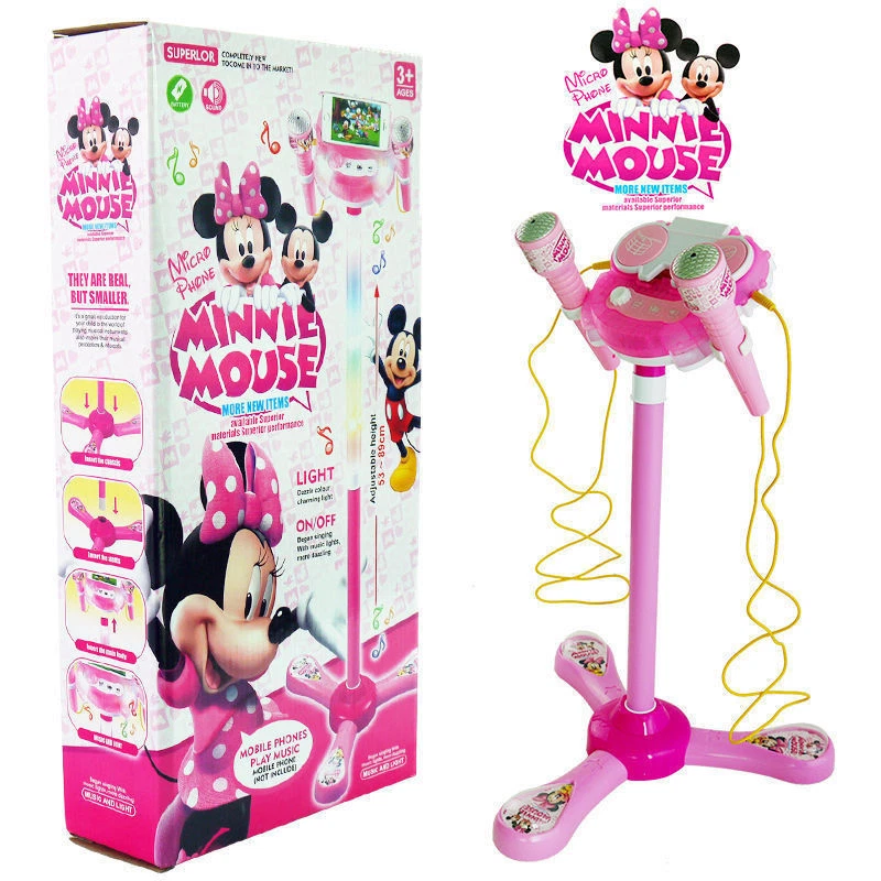 MICKEY MINNIE MOUSE EDUCATIONAL MICROPHONE VOICETUBE MUSIC SOUND LIGHT KIDS TOY