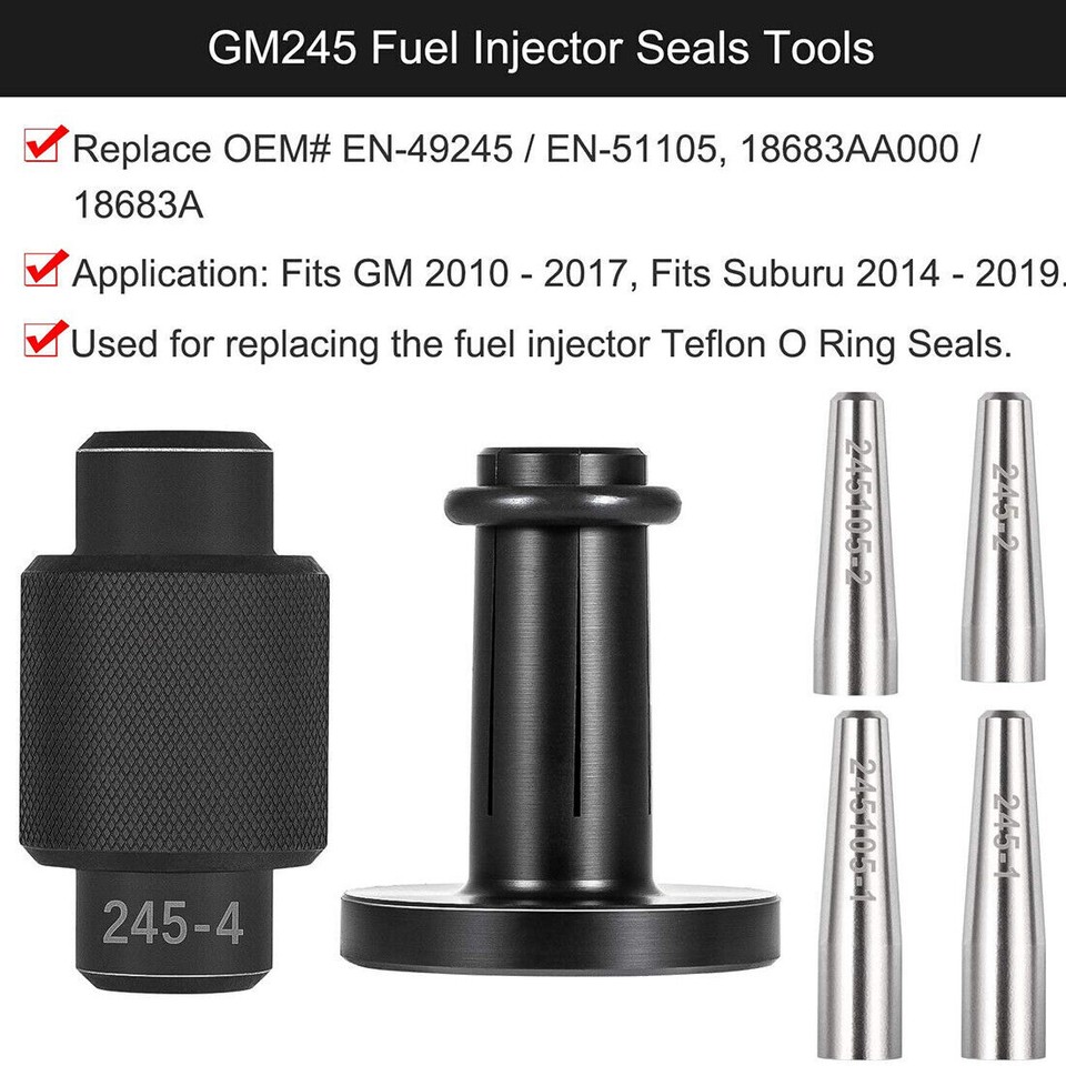 Fuel Injector Seal Install Tool Kit Fit for GM 245 for Subaru EN51105