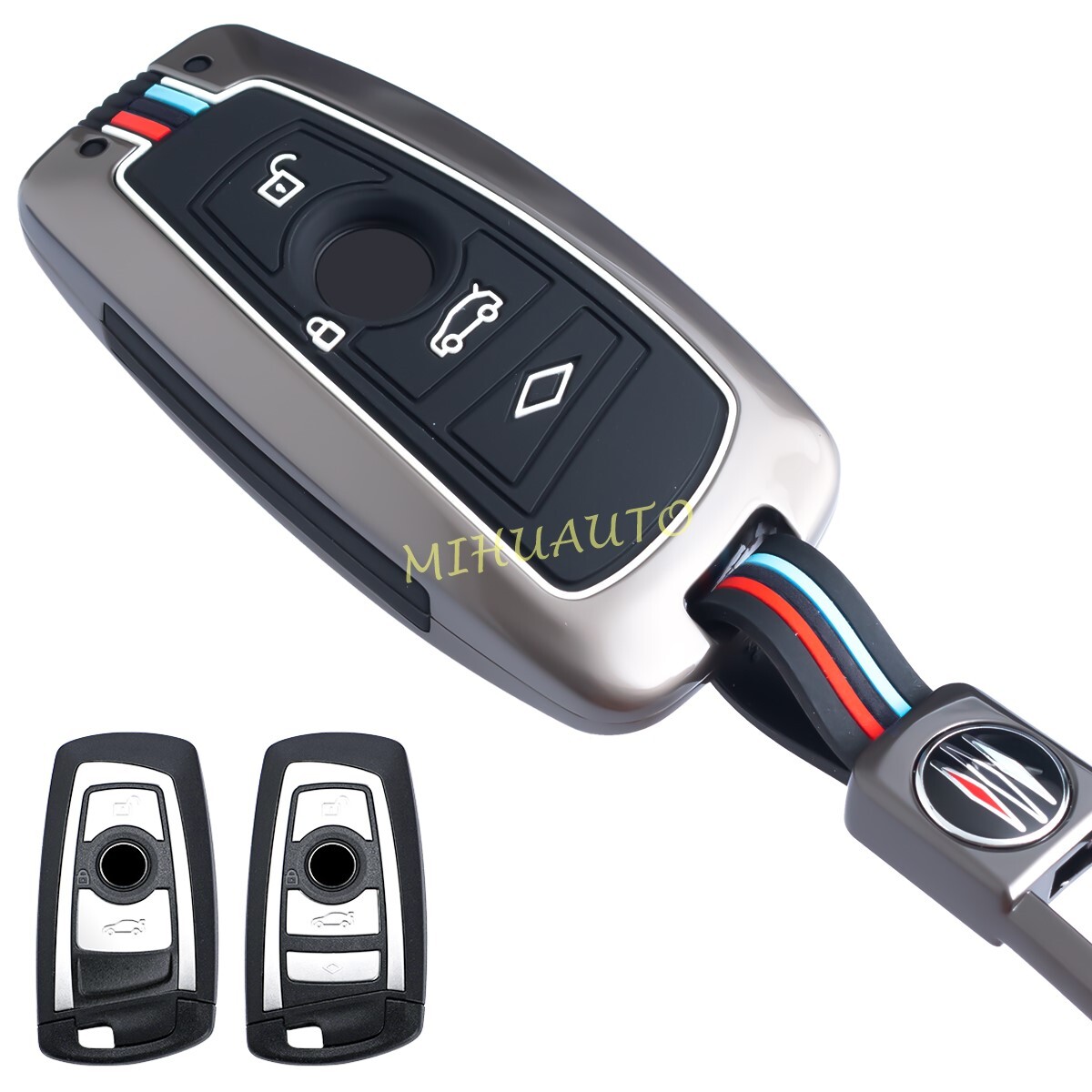 For BMW F01 F06 F10 F12 F20 F22 F30 F31 F32 Metal Car Key Fob 