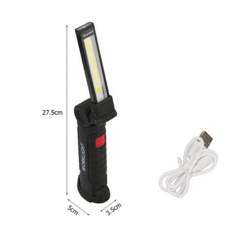 COB LED Rechargeable Work Light Magnetic Inspection Torch Lamp Flexible Cordless - Picture 24 of 31