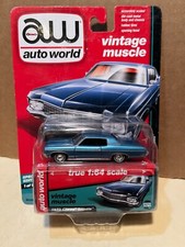 164 Auto World Vintage Muscle 1970 Chevrolet Impala Coupe Blue