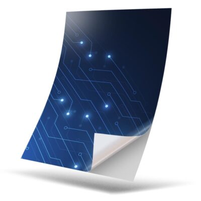 1 x Vinyl Sticker A4 - Blue Electronic Chip Computer Gamer #16936 | eBay UK