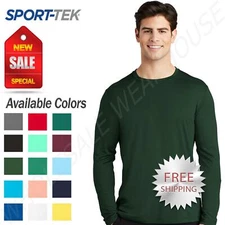Sport-Tek Mens Long Sleeve Performance Dri-Fit UV Protection T-Shirt ST420LS