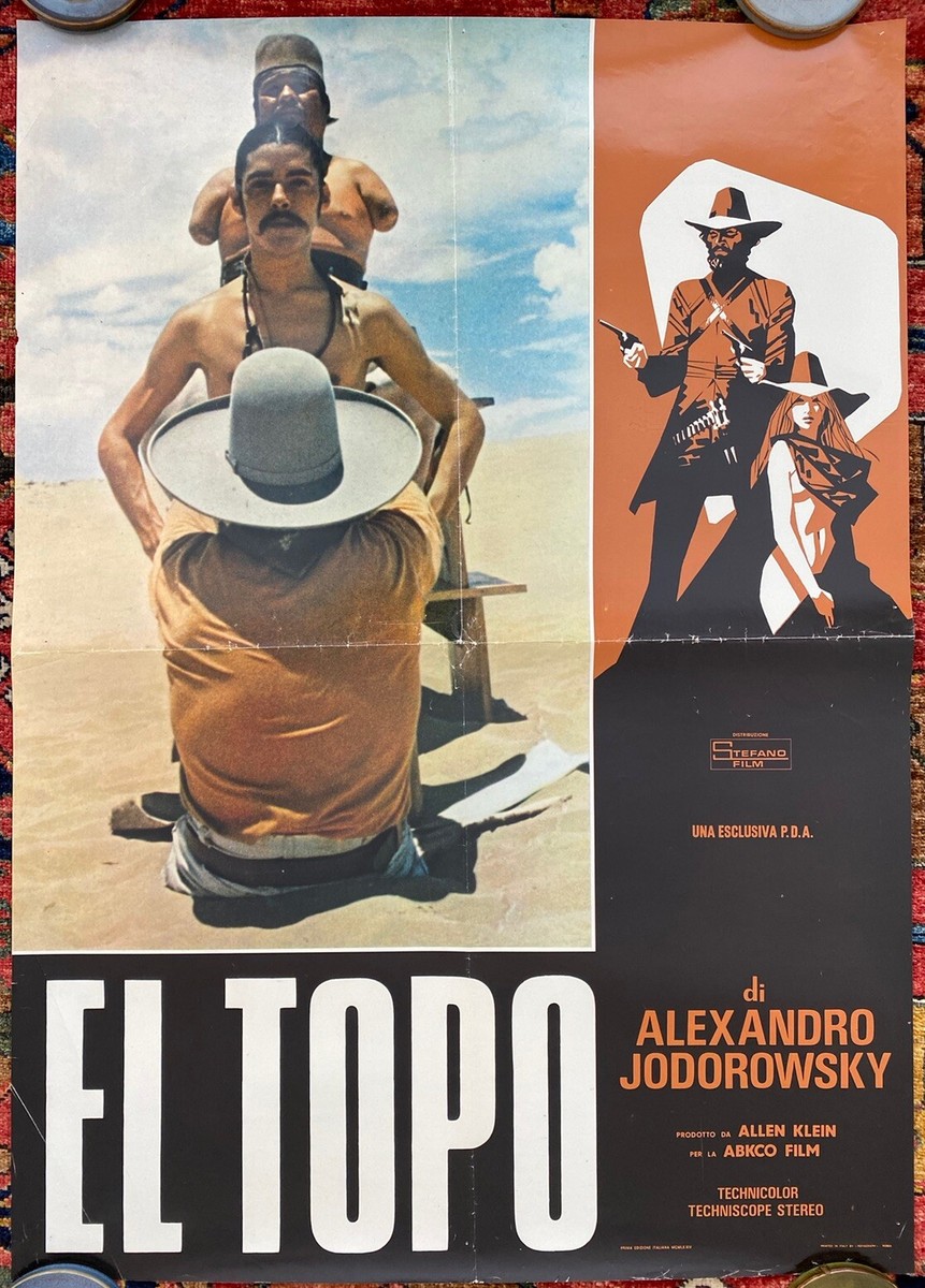 EL TOPO (1970) Ultra Rare Original Italian Soggetone Movie Poster