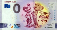 Zero Euro Note - 0 Euro Note - Europa Park - Follow your dreams 2024-6