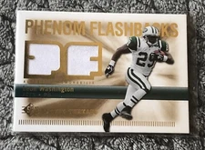 2007 Upper Deck Phenom Flashbacks Gold Leon Washington Jersey #PHF-LW A34