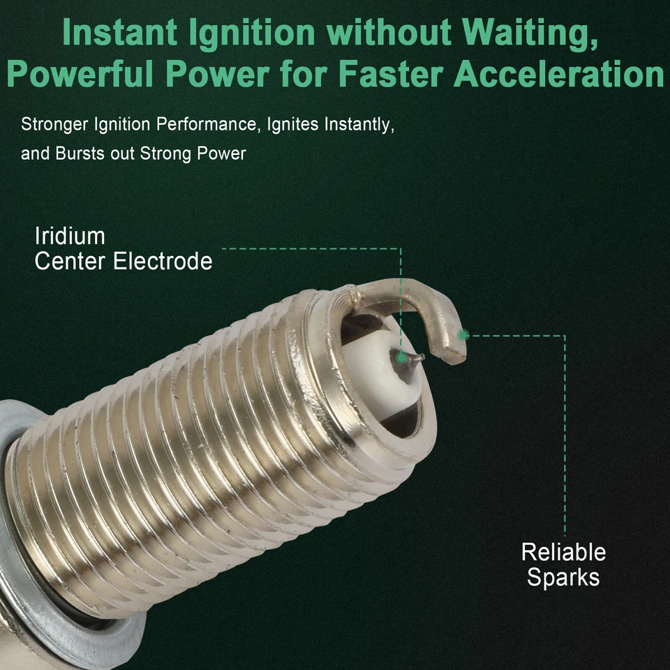 8x bujías de iridio y platino para Mercedes-Benz CL55 AMG 2003-2006 5,5 L V8 Foto 3 de 4