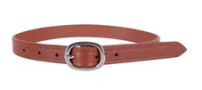 QHP Donar Spur Straps - Cognac with Silver Buckle