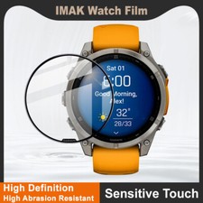 IMAK For Garmin fenix 8 AMOLED 47mm, Glass Screen Protector HD Watch Film Cover