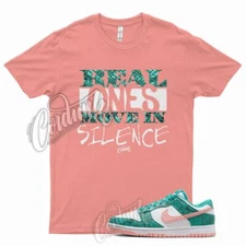 R1 T Shirt for N Dunk Low Washed Teal and Bleached Coral Snakeskin Snake 1 5