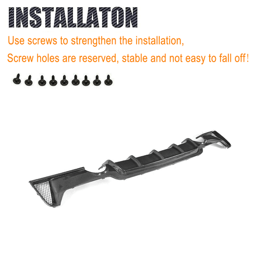 Difusor trasero de carbono difusor faldón trasero para BMW F32 F33 F36 M paquete deportivo 14-18 - Imagen 11 de 13