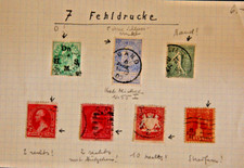 Europa/USA 7 Marken mit 7 "Fehldrucken" Details siehe Foto (74-48)