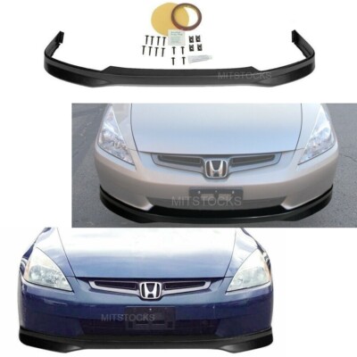For 03-05 Honda Accord 4 Door ONLY Type R Style Front Bumper Lip Spoiler Chin PP