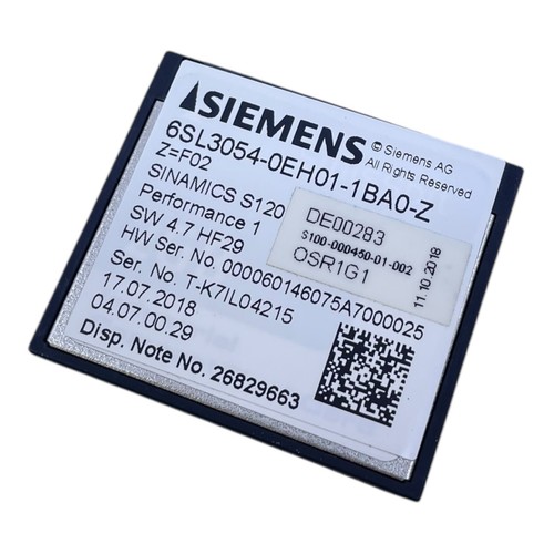 Siemens 6SL3054-0EH01-1BA0-Z SINAMICS S120 CompactFlash Card Industrial. insert - Picture 3 of 12