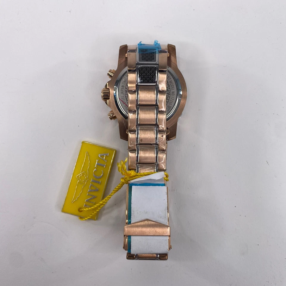 Reloj Invicta 17255 45 mm para hombre Pro Diver acero inoxidable fibra de carbono oro rosa Foto 3 de 4