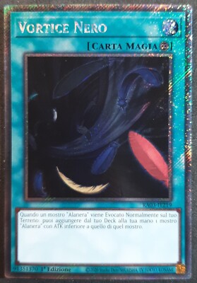 SCHWARZE WIRBEL Selten Secret Platin auf Italienisch RA03-IT219 YUGIOH