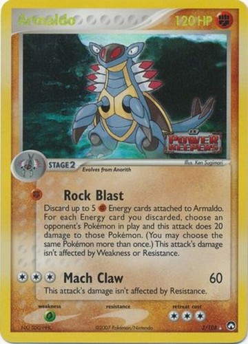 Pokemon TCG Armaldo Holo Rare Reverse Holo Power Keepers 3/108 | eBay