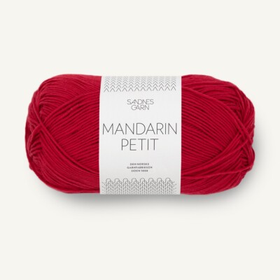 MANDARIN PETIT von SANDNES GARN - MØRK RØD (4418) - 50 g / ca. 180 m Wolle