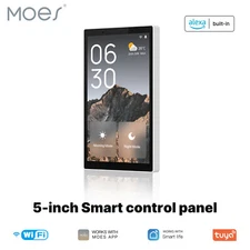 MOES WiFi&Zigbee Smart Switch Touchscreen Panel Alexa Built-in Voice&APP Control