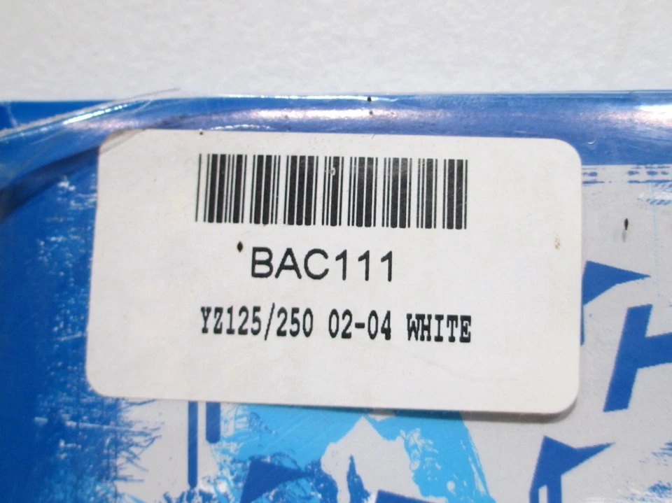 02-04 Yamaha YZ125 YZ250 Ceet White Background Decal Sticker Set Kit BAC111 NOS - Image 2 of 4