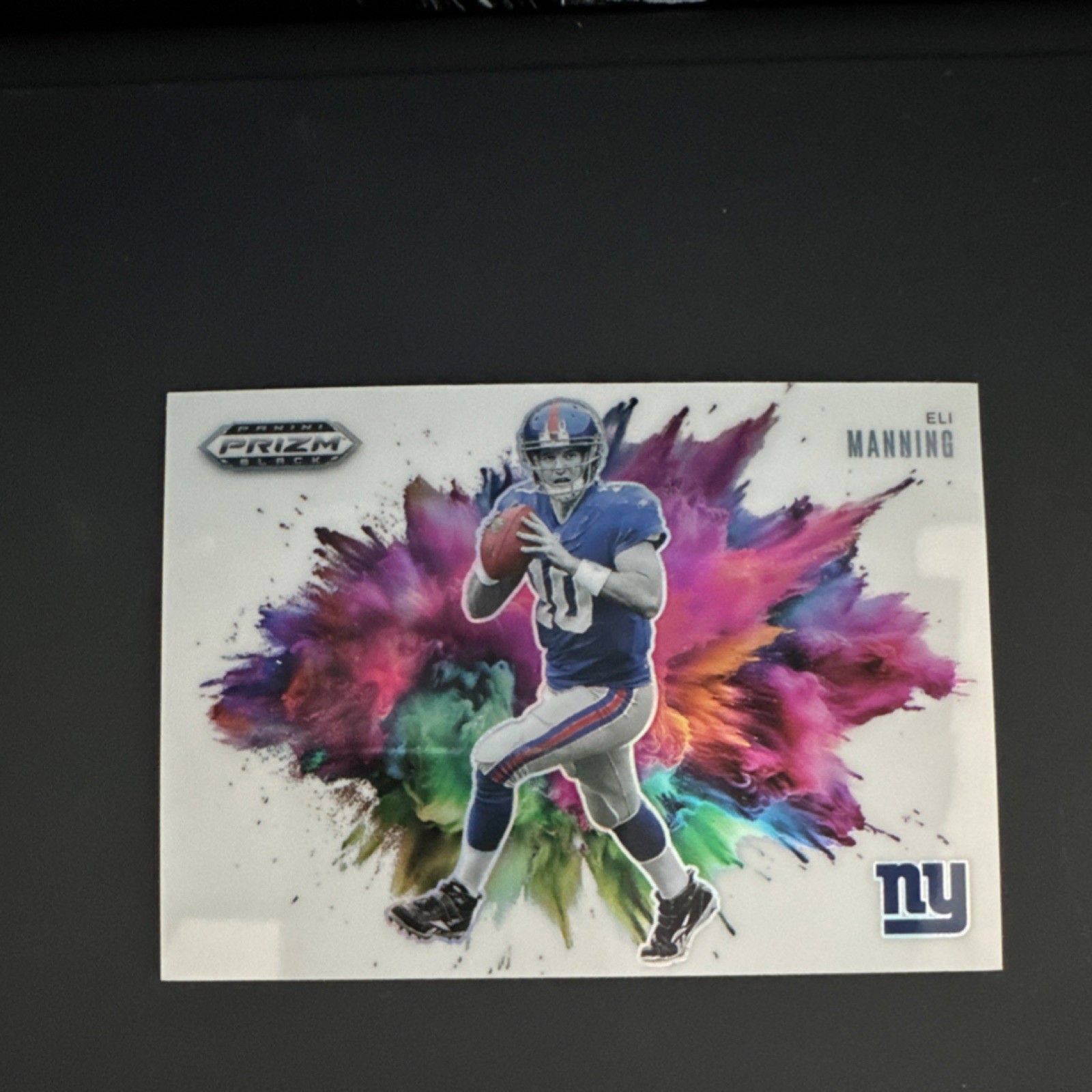 2025 Panini Prizm Black Color Blast Eli Manning #37 New York Giants NFL