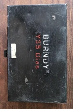 METAL  BURNDY Y35 DIES CASE ONLY SMALL CRIMPERS  STORAGE BOX