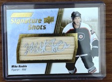 2024-25 UD Engrained Icons Signature Shots Autographs Mike Knuble Auto SP Flyers