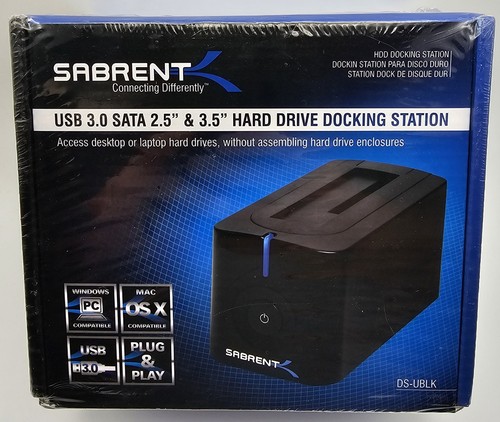 Sabrent USB 3.0 to SATA External 2.5/3.5" Hard Drive Docking Station DS-UBLK