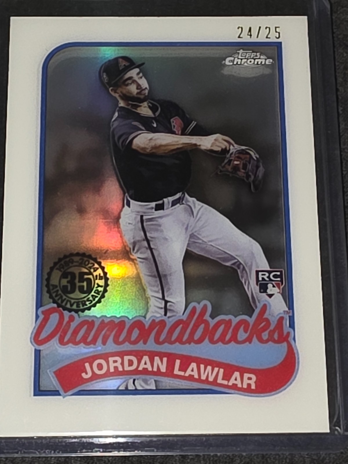 2024 Topps Chrome Baseball Jordan Lawlar /25 Layer Variation  #89BCL-14