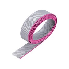Flat Ribbon Cable Wire 1m/3.3ft Length 1.0mm Pitch 16 Pins Gray for AWM 2651