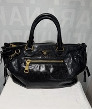Prada 2way Vitello Shine Leather Handbag with...