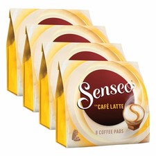 Senseo Coffeepads Caf� Latte, Aromatic Coffee, Beverages, Milk Pad, 4 x 8 Pads