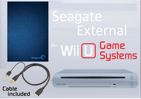 1TB or 500GB External Hard Drive for Nintendo Wii U Seagate Expansion Drive