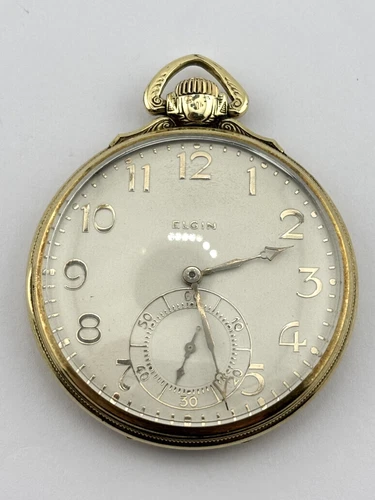 Elgin Antique 14K GF Mechanical Pocket Watch  17J  12s  Gr.479  31417430 WORKS!!