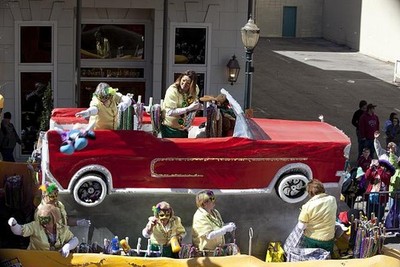 Photo:Mobile Alabama Mardi Gras 2010 Joe Cain Float Celebration Parade