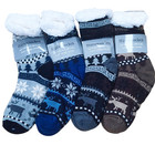 Herren Thermo Kuschelsocken Hausschuhe Hüttensocken Warm Strümpfe 1-paar