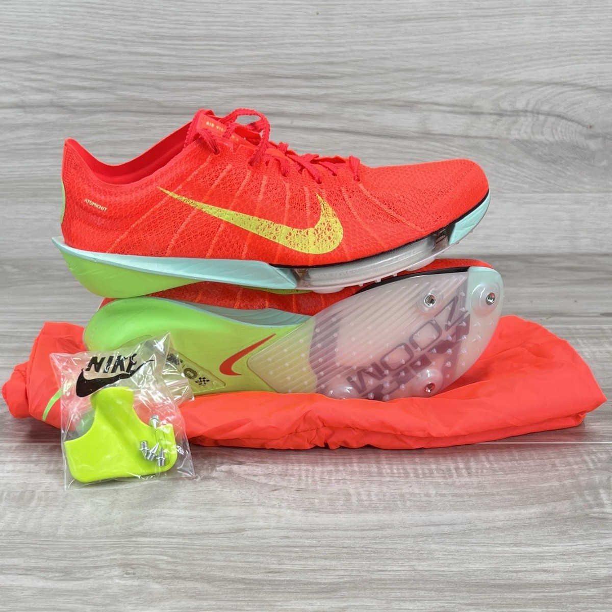 Nike Air Zoom Victory 2 Track Spikes Mens Size 6.5 Bright Crimson