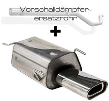 FOX Racinganlage ab Kat 1x135x80mm mit Absorber für Opel Zafira F75 Bj 99-04