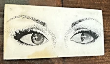 RARE VARI VUE BLACK&WHITE BEAUTIFUL PAIR OF EYES KAY ANDERSON MODEL 🌹 4x2 Inch