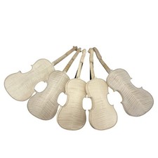 4/4 Full Size Violin with Tiger Flame Maple Back Handmade Violin Unfinished