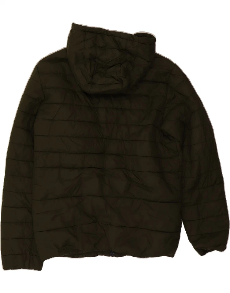 JACK & JONES Mens Hooded Padded Jacket UK 38 Medium Green Nylon CP44 - Image 2 of 3