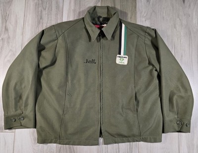 Vtg Land o Lakes Felco Fall Creek Farmer Co-op Chain Stitched Work Jacket 60 70s