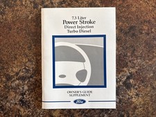 2003 Ford 7.3l Powerstroke Diesel Owners Manual Supplement -excursion Super Duty 2003 Ford 7.3l Powerstroke Diesel Owners Manual Supplement -excursion Super Duty