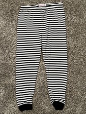 Magnetic Me Black White Stripe Pajama Bottoms Size 6