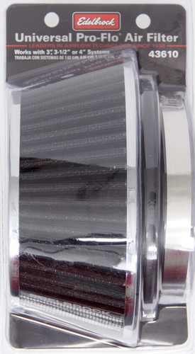Edelbrock EDE43610 Conical Cotton Air Filter Element fits Universal Performance - Picture 3 of 10